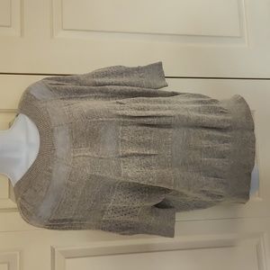 Elegant stretchy light gray summer knit